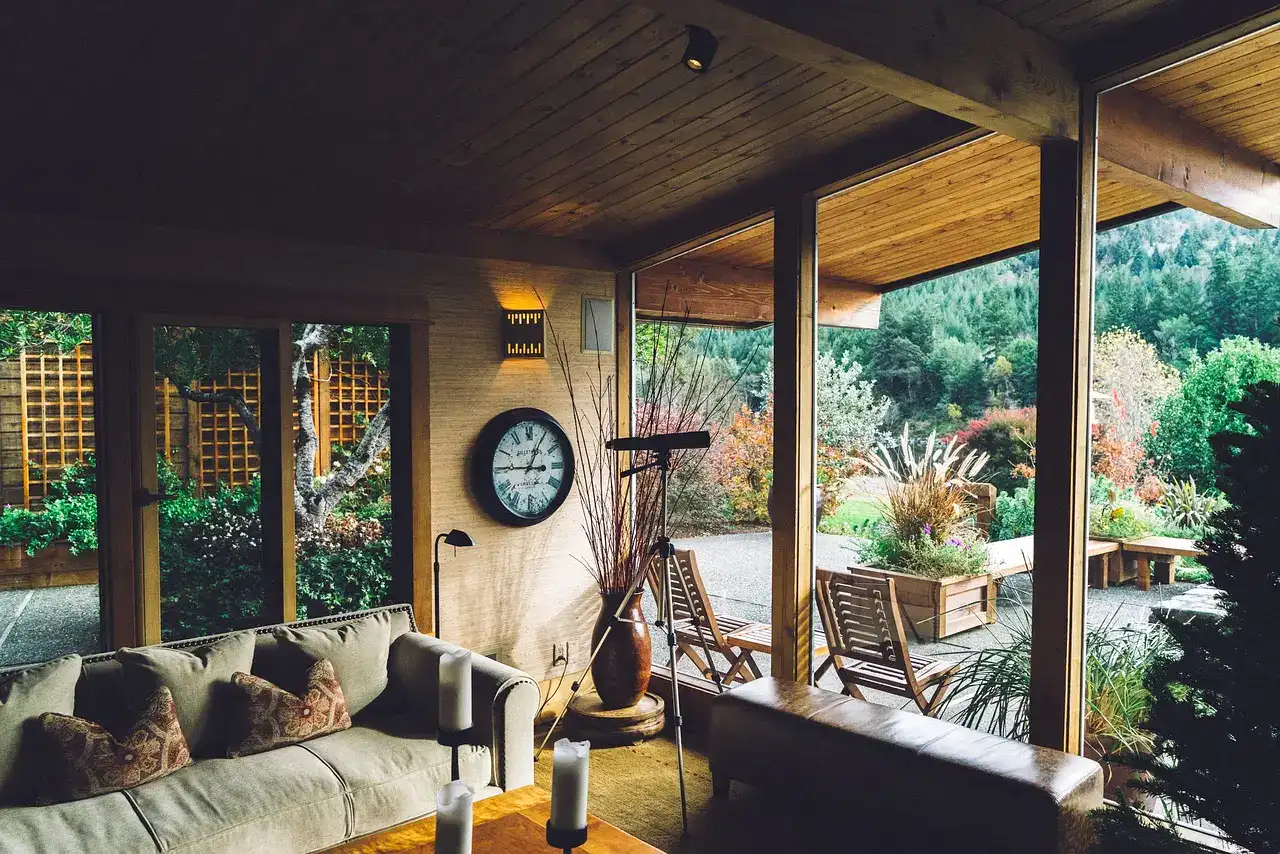 house, home, residence, interior, living, room, sofa, couches, chairs, lanai, patio, wall, clock, patio, patio, patio, patio, patio